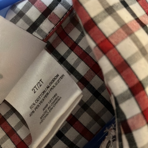 Boys vintage checkered button up collared top - Picture 9 of 12